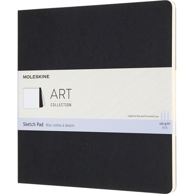 Блокнот для рисования MOLESKINE ART SOFT SKETCH PAD, нелинованный, черный ARTSKPAD5