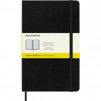 Блокнот MOLESKINE CLASSIC LARGE, клетка, черный
