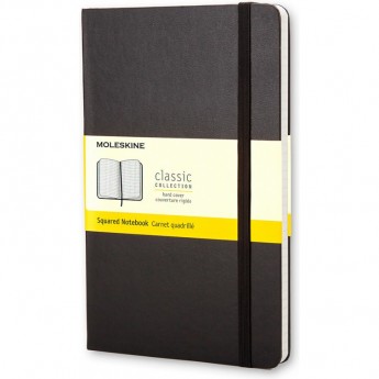 Блокнот MOLESKINE CLASSIC POCKET, клетка, черный