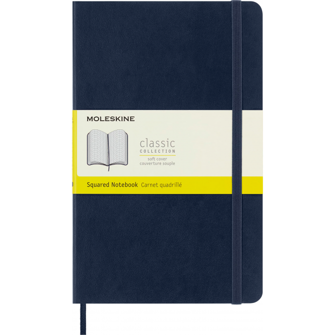 Блокнот MOLESKINE CLASSIC SOFT Large 130х210мм синий сапфир QP617B20
