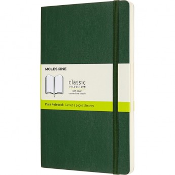 Блокнот MOLESKINE CLASSIC SOFT LARGE, нелинованный, зеленый Блокнот MOLESKINE CLASSIC SOFT LARGE, нелинованный, зеленый