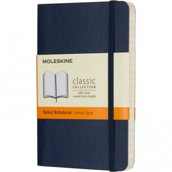 Блокнот MOLESKINE CLASSIC SOFT POCKET, линейка, синий сапфир Блокнот MOLESKINE CLASSIC SOFT POCKET, линейка, синий сапфир
