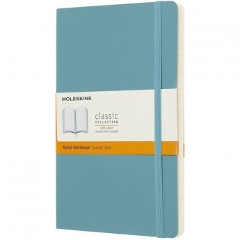 Блокнот MOLESKINE CLASSIC SOFT XLARGE, линейка, голубой