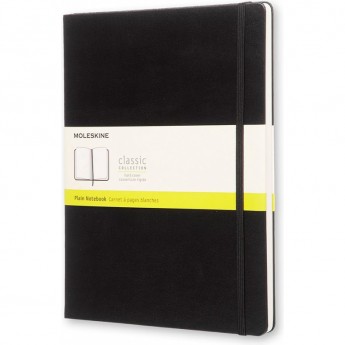 Блокнот MOLESKINE CLASSIC XLARGE, нелинованный, черный