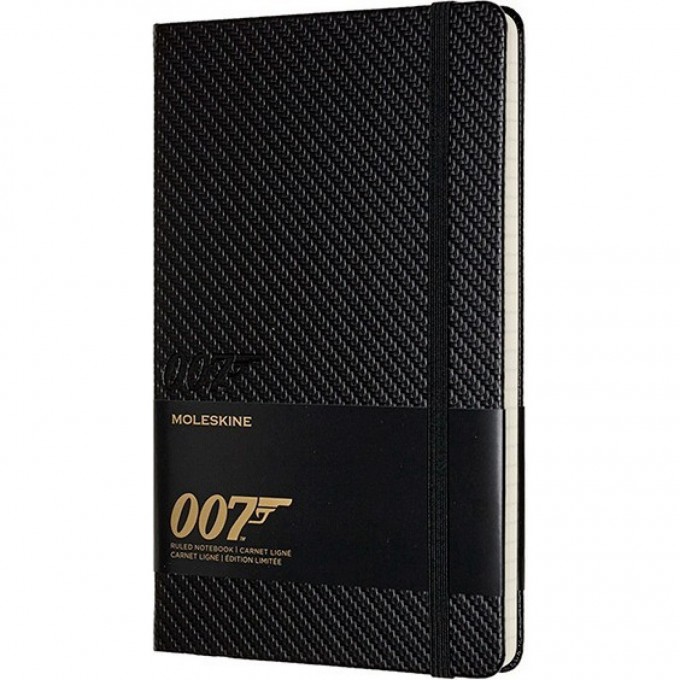 Блокнот MOLESKINE LIMITED EDITION JAMES BOND LARGE, линейка, черный Carbon LEJBQP060A