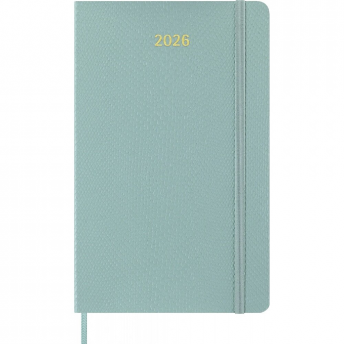 Еженедельник MOLESKINE PRECIOUS & ETHICAL MAMBA Large 130х210мм, обложка экокожа, 144стр., бирюзовый DSPRETK812WN3B