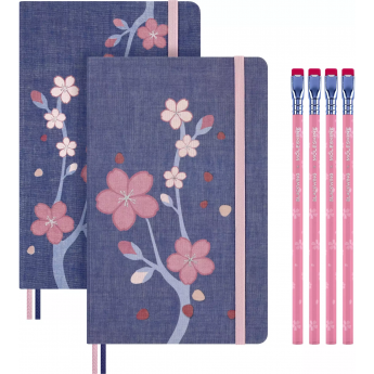 Набор MOLESKINE LIMITED EDITION SAKURA Large блокнот 2шт/карандаш 4 шт